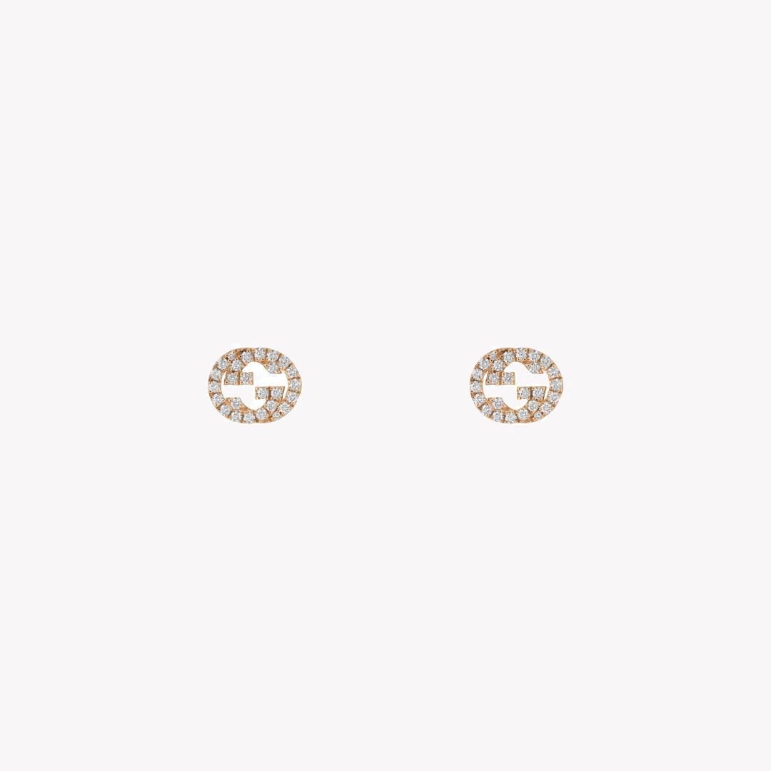 Gucci Interlocking G Earrings with Logo Detail | YBD729408001 by i-watch
