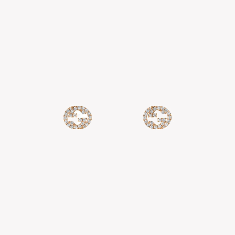 Gucci Interlocking G Earrings with Logo Detail | YBD729408001 by i-watch