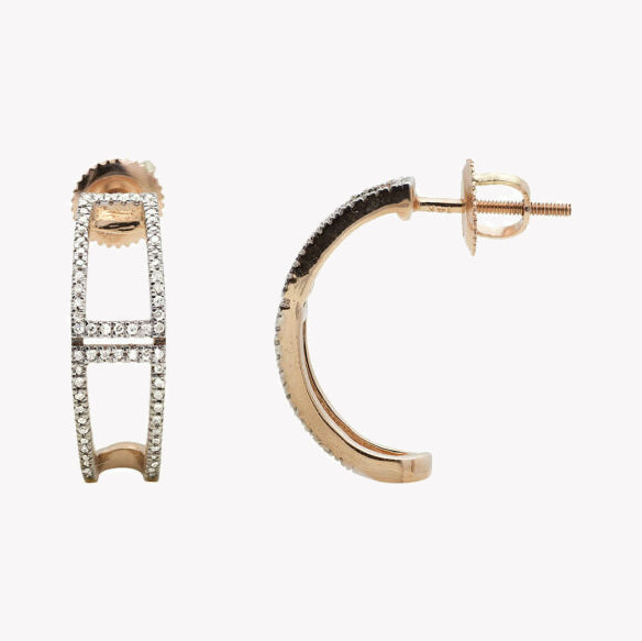 Gucci Interlocking G Earrings with Logo Detail | YBD729408001