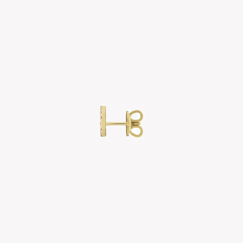 Interlocking G 18K Yellow Gold Diamond Stud Earrings 0.38Ct | YBD729408002 by i-watch