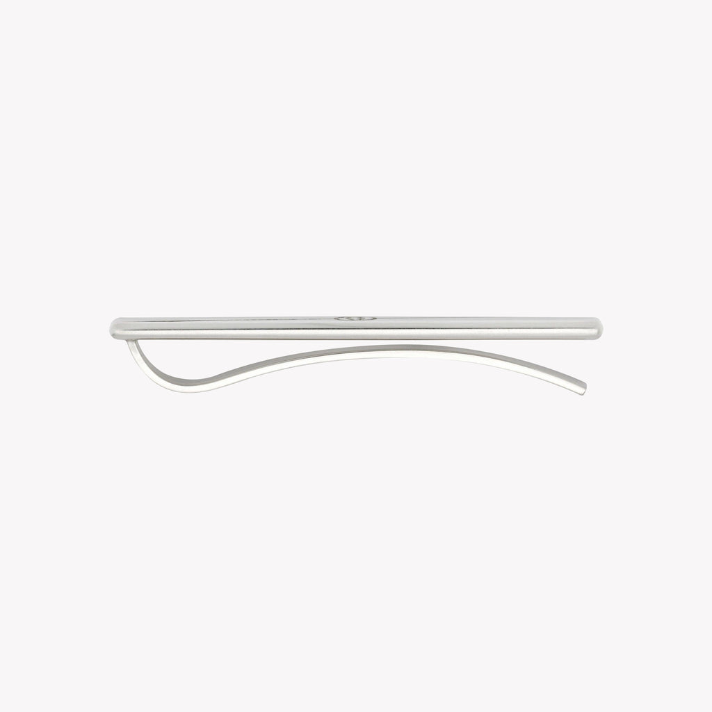 Gucci Tag Diagonal Interlocking G Tie Bar in Silver | YBF774034001