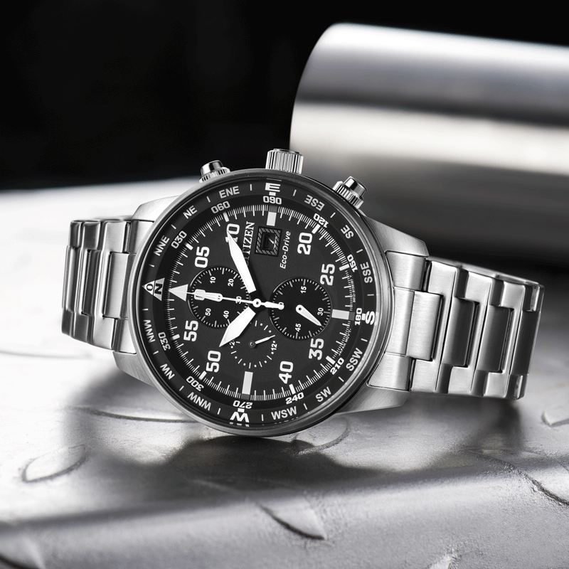 CITIZEN Eco-Drive CA0690-88E BOLD PERFORMANCE - Men's Chronograph with Stylish Silver Finish-i-Watch-5