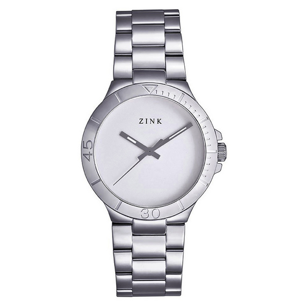 Zink Women's Watch With Silver Stainless Steel Case And Silver Stainless Steel Band by i-watch