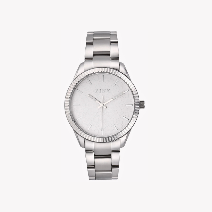 Zink Women's Silver Stainless Steel Analog Watch | Zk128l1ss-16