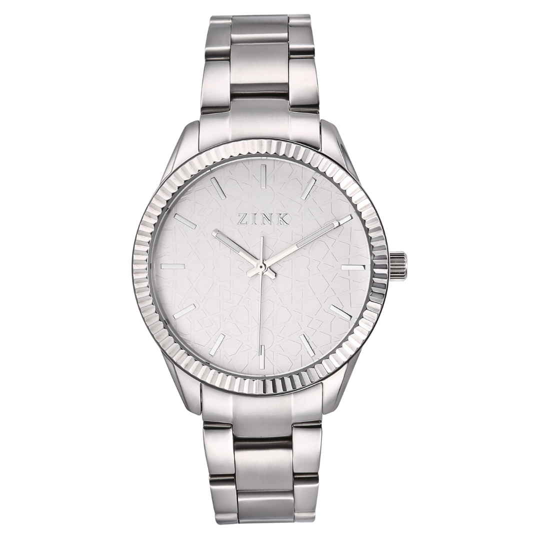 ZINK Women's Watch with Silver Stainless Steel Case and Silver Stainless Steel Band