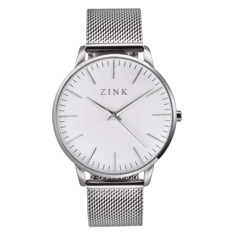ZINK Women's Watch with Silver Stainless Steel Case and Silver Stainless Steel Band