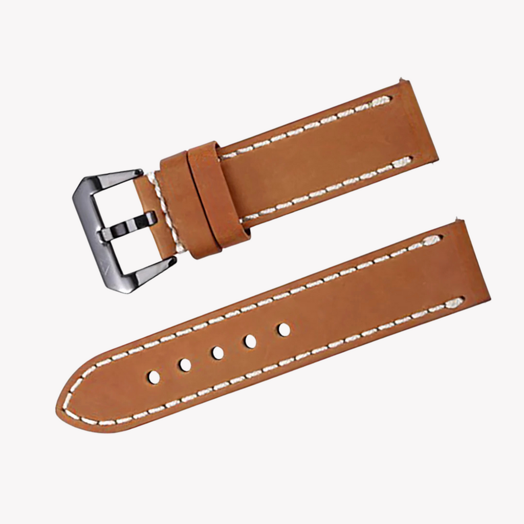 Zink Men's Brown Leather Watch Band | Zlb004bws