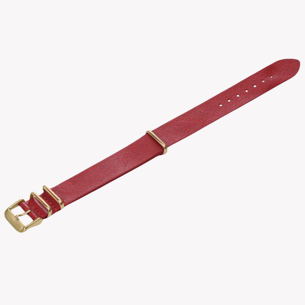 Zink Women's Leather Watch Band - Red | Zlb005rg