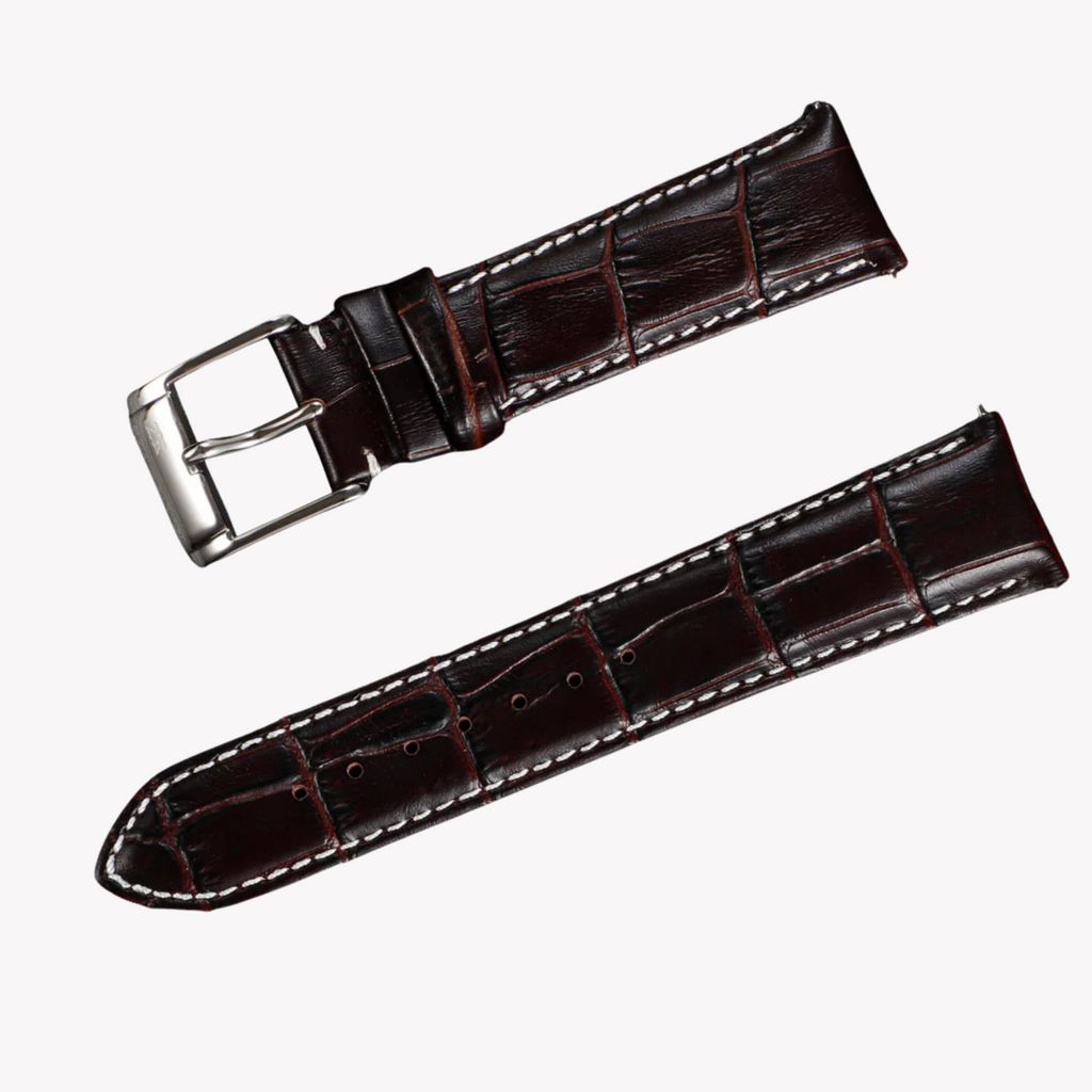 Zink Women's Leather Watch Band - Dark Brown | Zlb006dbws