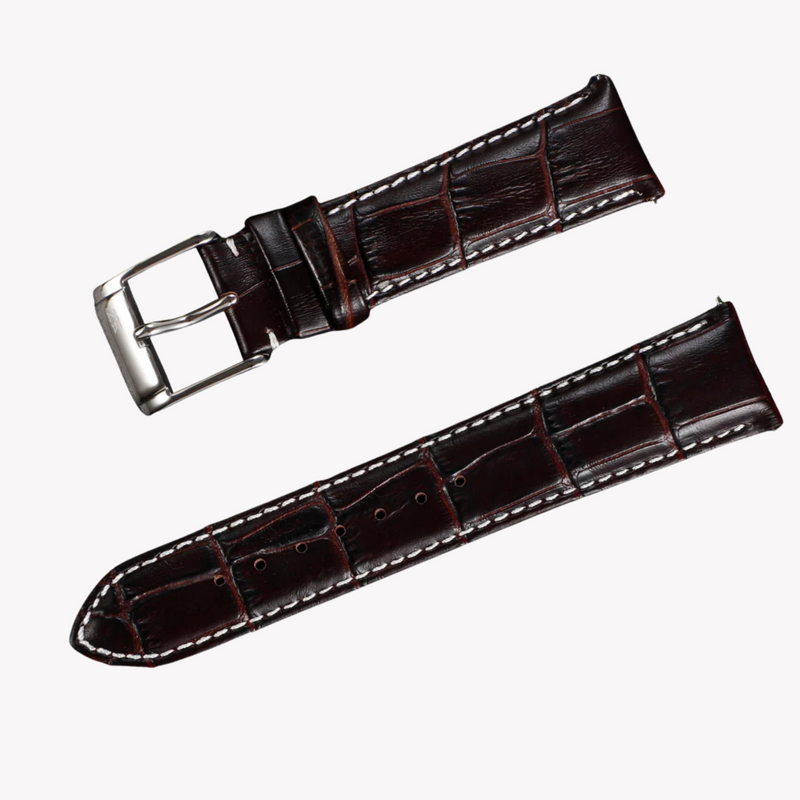Zink Women's Leather Watch Band - Dark Brown | Zlb006dbws