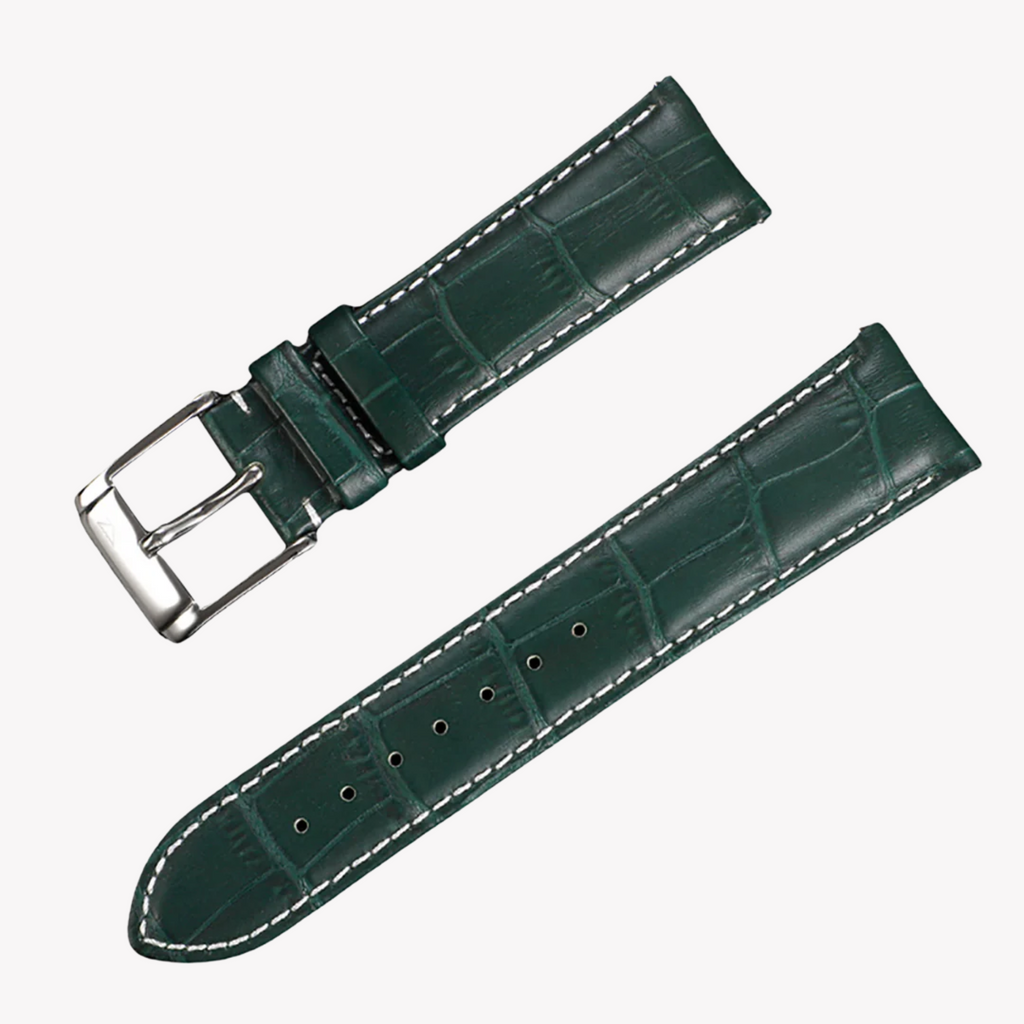 Zink Women's Leather Watch Band - Green | Zlb006dgs