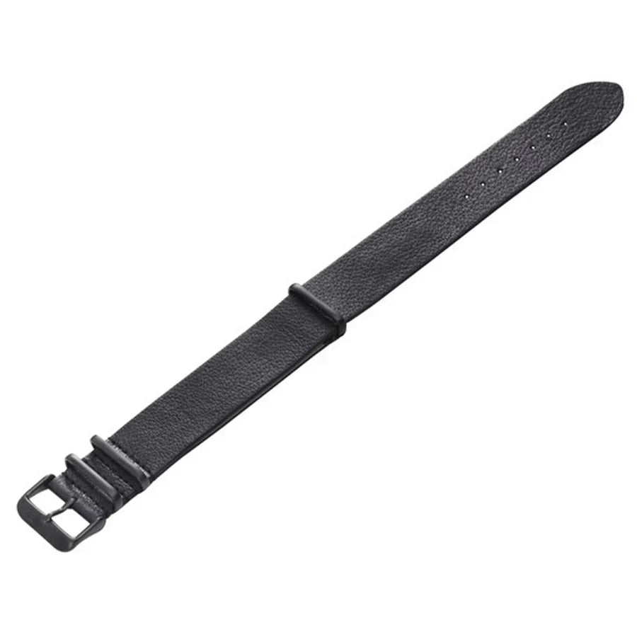 Zink Men's Leather Watch Band - Black | Znb002bb by i-watch