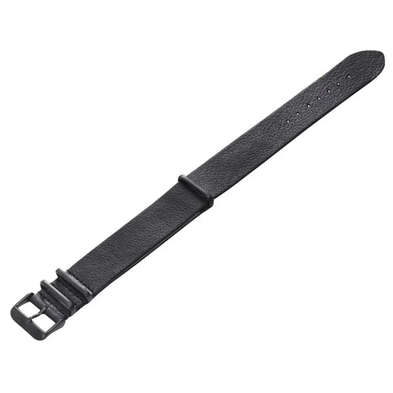 Zink Men's Leather Watch Band - Black | Znb002bb by i-watch