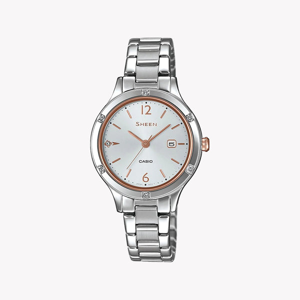 She-4533d-7auer Women's Silver Stainless Steel Watch, Silver Dial | She-4533d-7auer by i-watch