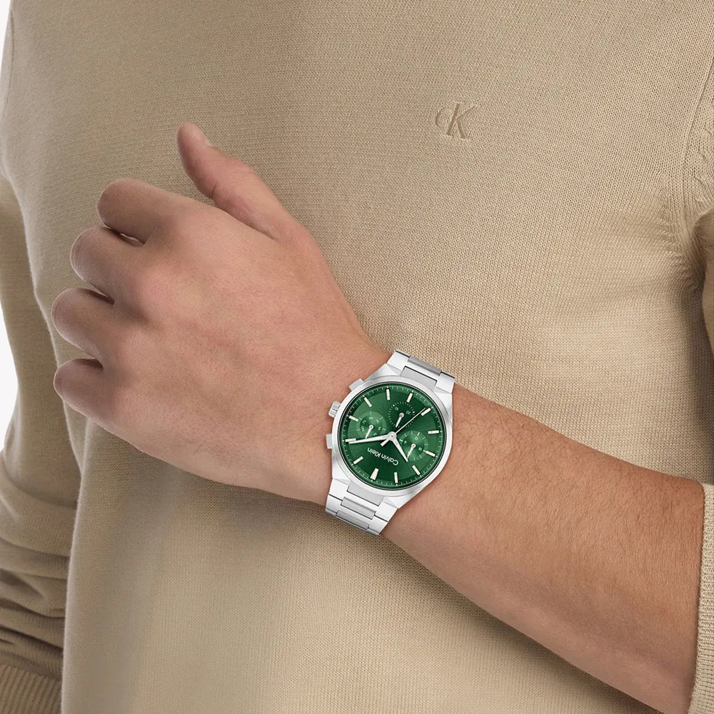 Ck Calvin Klein Men's Stainless Steel Watch, Green Dial | K2g276d6 by i-watch