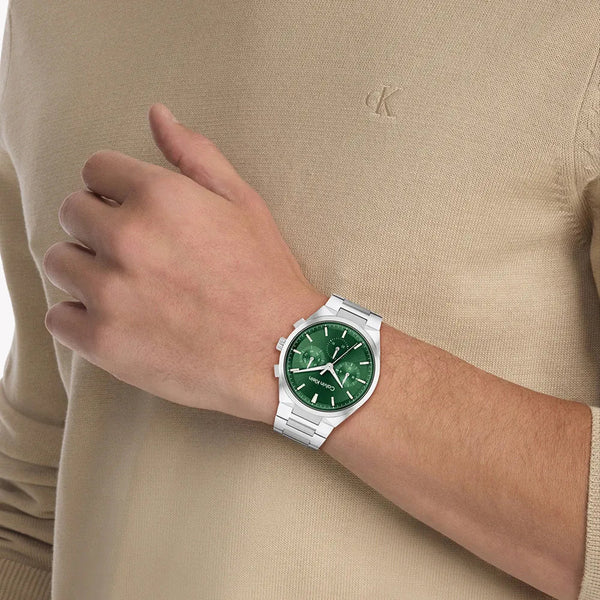 Ck Calvin Klein Men's Stainless Steel Watch, Green Dial | K2g276d6 by i-watch