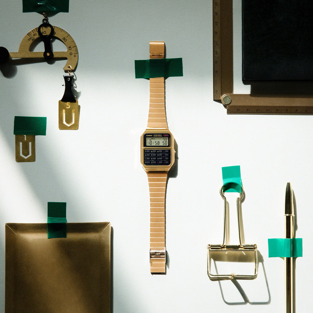 CASIO CA-500WEG-1AEF - GOLDEN ELEGANCE SERIES Men's Stylish Utility Watch with Black Dial and Gold Band-i-Watch-4