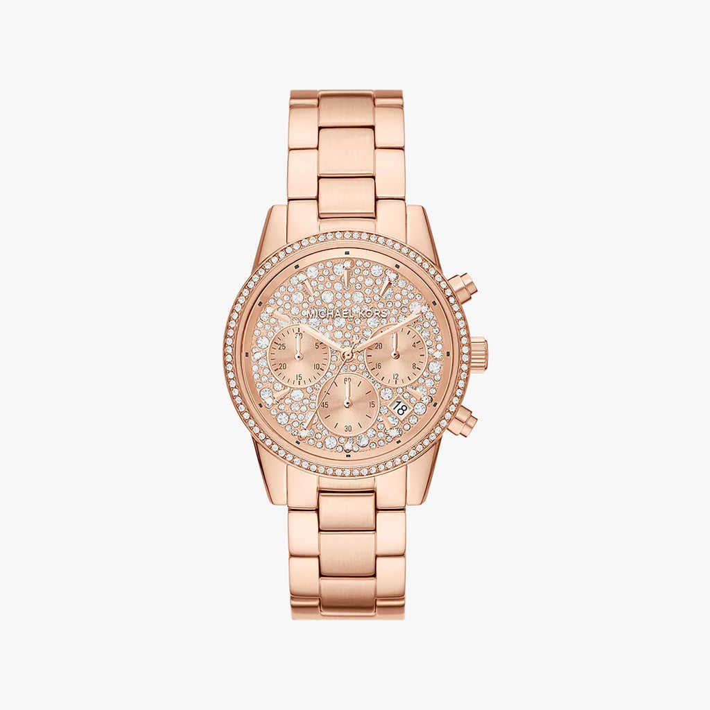 MICHAEL KORS MK7302 ROSE GOLD GLAM - SOPHISTICATED WOMEN'S ANALOG WATCH