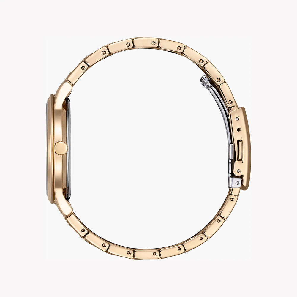 Citizen Em0418-81x Radiant Elegance - Modern Gold Women's Timepiece With White Dial & Stainless Steel Band by i-watch