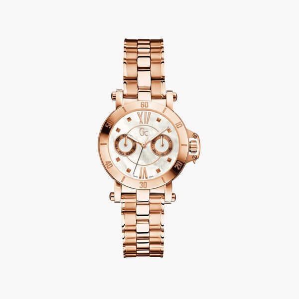 Guess Women's Rose Gold Watch, White Dial | X74008l1s by i-watch