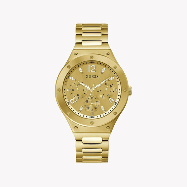 Guess Men's Gold Stainless Steel Watch, Gold Dial | Gw0454g2 by i-watch