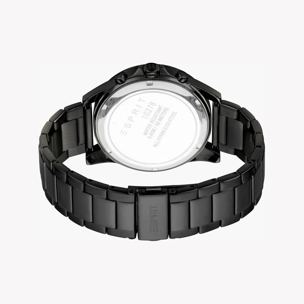 Esprit Men's Black Stainless Steel Watch, Black Dial | Es1g200m0055 by i-watch