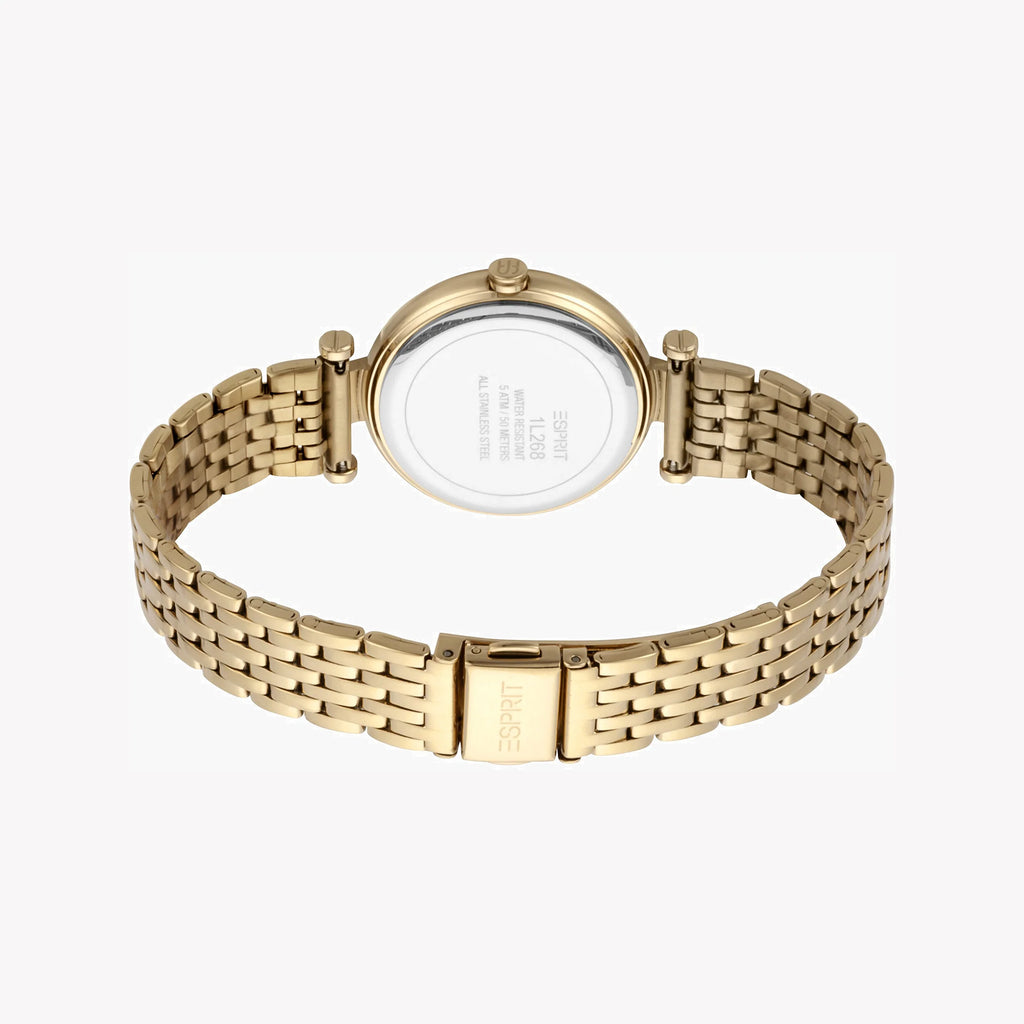 ESPRIT Women's Watch with Gold Stainless Steel Case and Gold Stainless Steel Band-i-Watch-3
