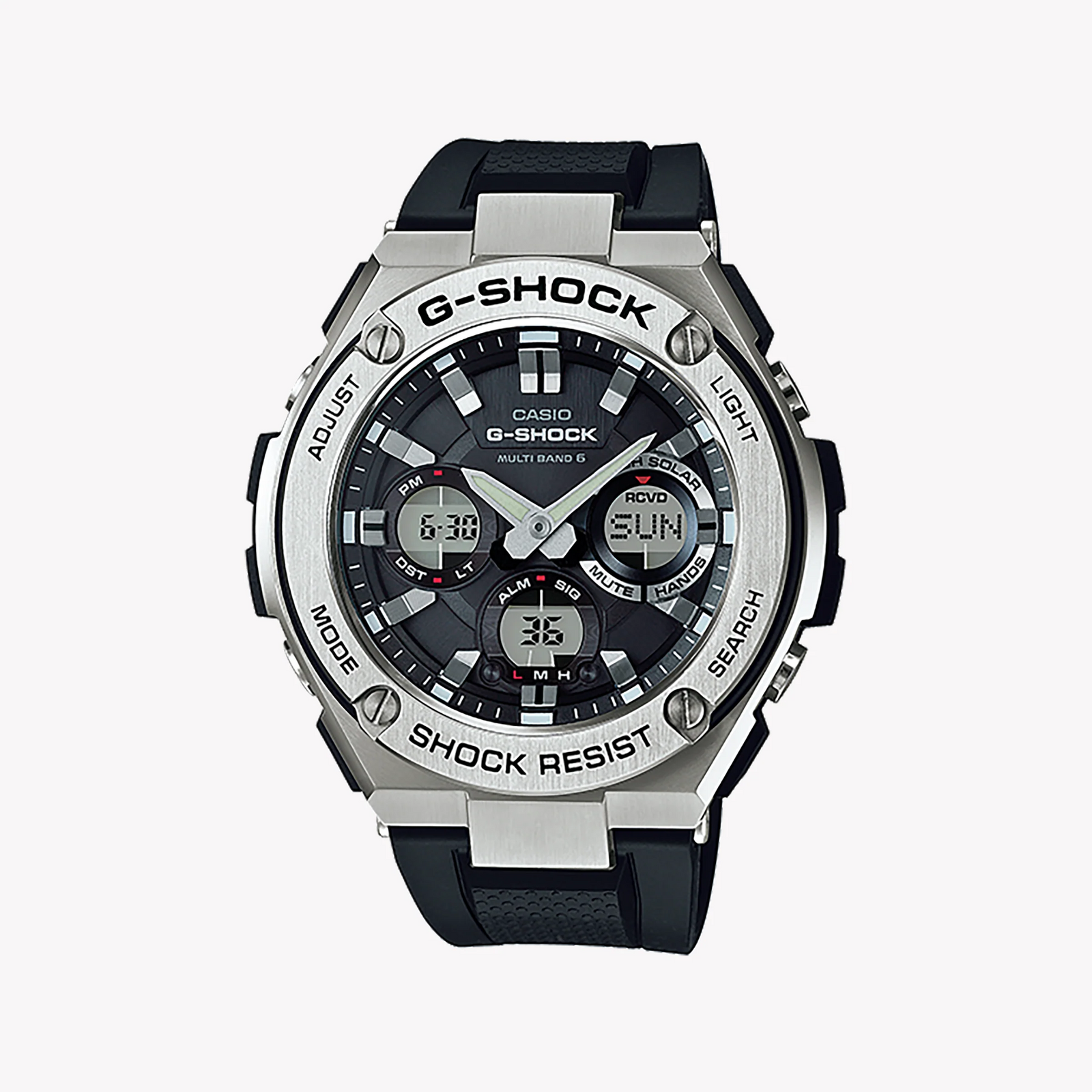 CASIO G-SHOCK GST-W110-1AER - RUGGED ELEGANCE: MEN'S WATCH WITH STAINLESS STEEL, BLACK RESIN BAND