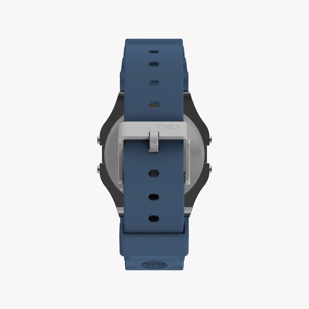 TIMEX T80 SILVER TONE BLUE LENS - RETRO CHRONOGRAPH WITH INDIGLO LIGHT-i-Watch-3