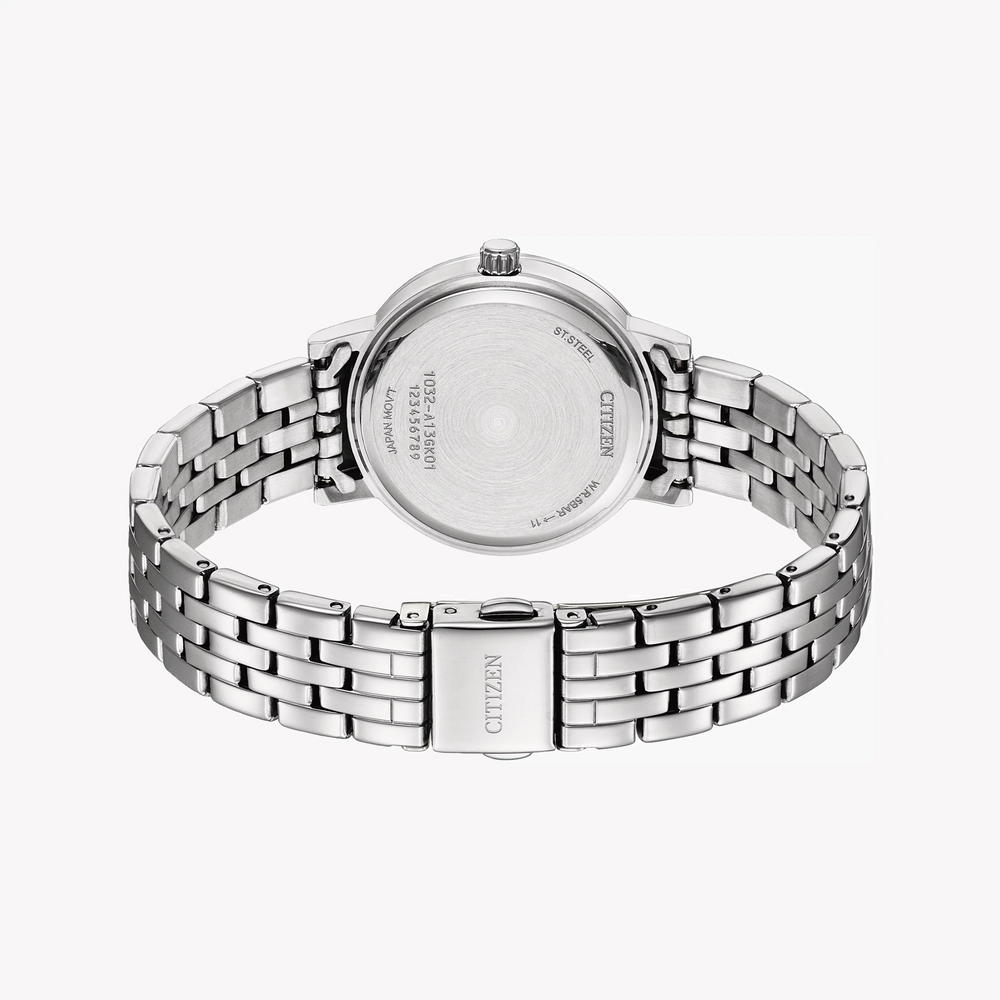 Citizen Women's Silver Watch, Pink Dial | El3100-55w by i-watch