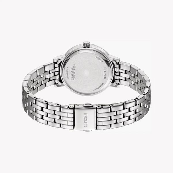 Citizen Women's Silver Watch, Pink Dial | El3100-55w by i-watch