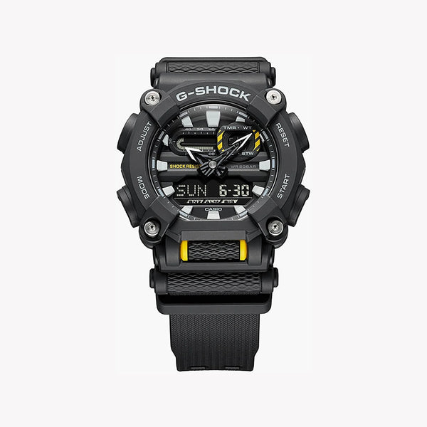 G-Shock Men's Black Resin Watch, 10-Sided Bezel | Ga-900-1adr by i-watch