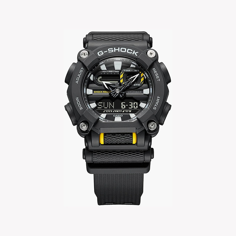 G-Shock Men's Black Resin Watch, 10-Sided Bezel | Ga-900-1adr by i-watch