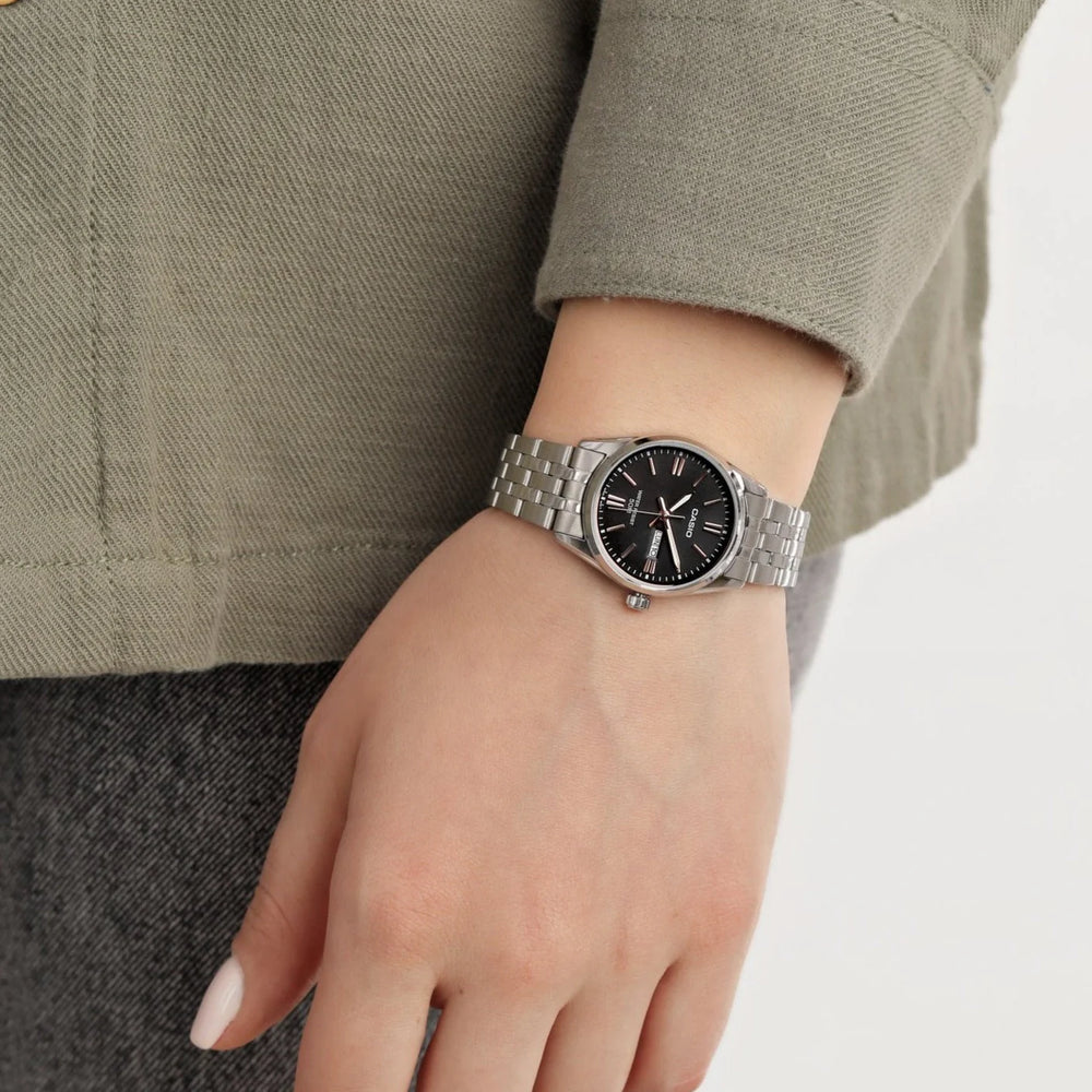 Casio Women's Silver Watch, Multicolor Dial | Ltp-1335d-1a2vdf by i-watch