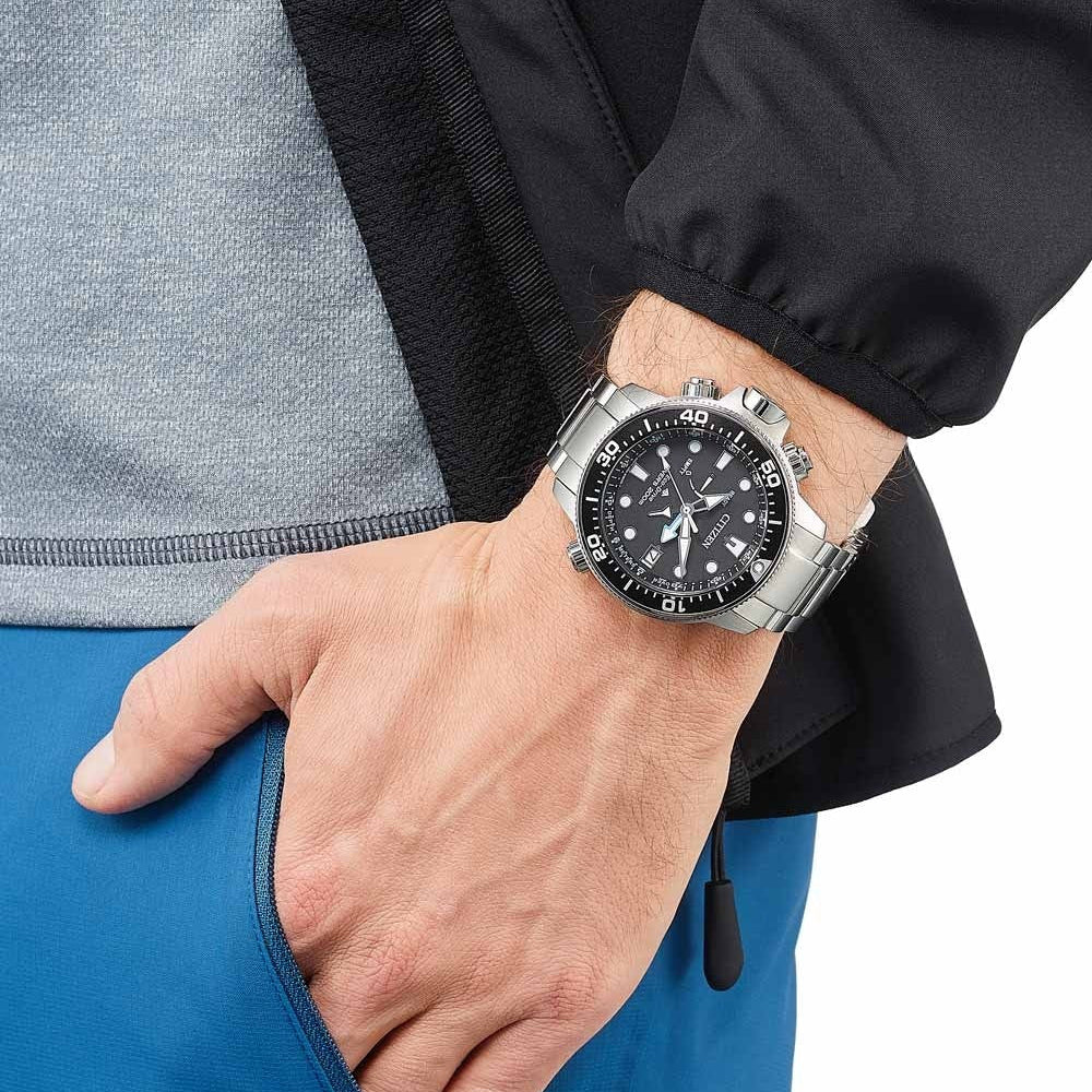 CITIZEN BN2031-85E DYNAMIC PRECISION - MEN'S ECO-DRIVE DIVE WATCH WITH STAINLESS STEEL DESIGN-i-Watch-2