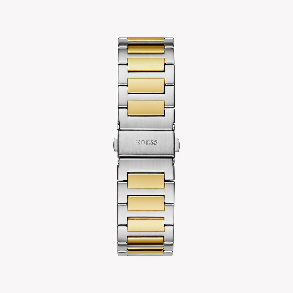 Guess Women's Silver & Gold Watch, Black Dial | Gw0833g3 by i-watch