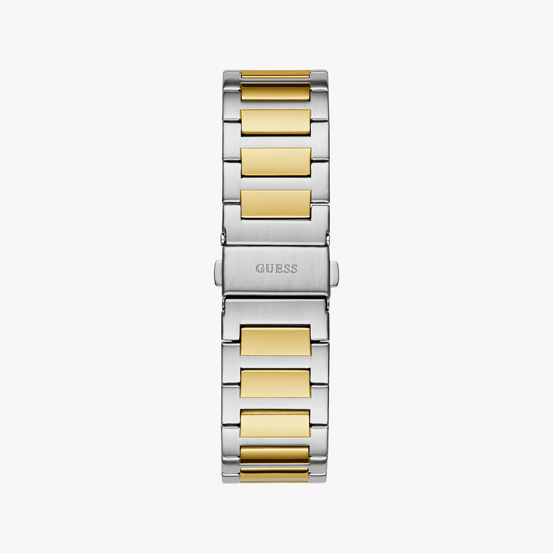 Guess Women's Silver & Gold Watch, Black Dial | Gw0833g3 by i-watch