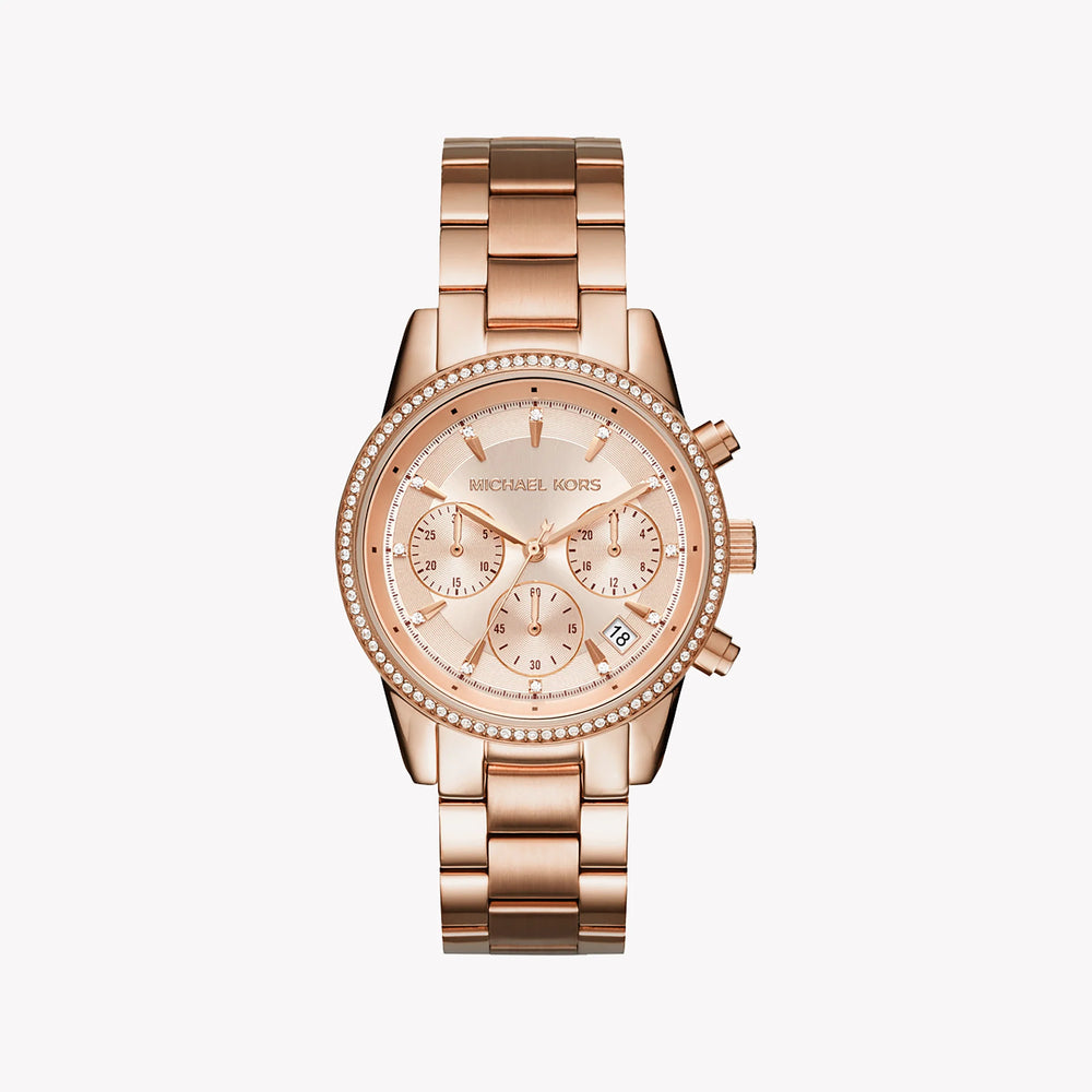 Michael Kors Women's Rose Gold Stainless Steel Watch | Mk6357 by i-watch