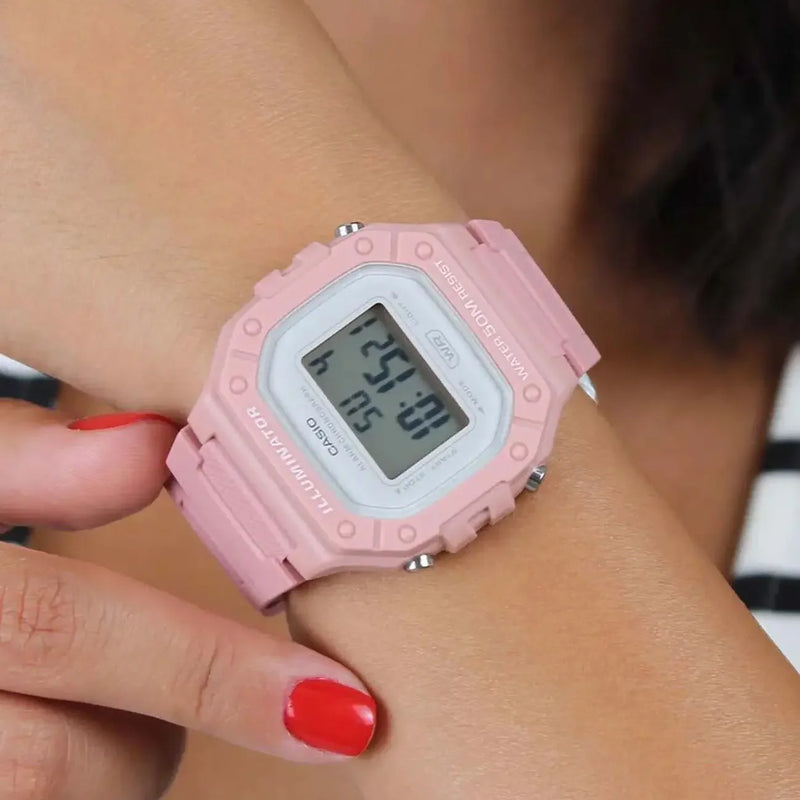 Casio Unisex Pink Resin Watch, Quartz Movement | Skuw-218hc-4a by i-watch