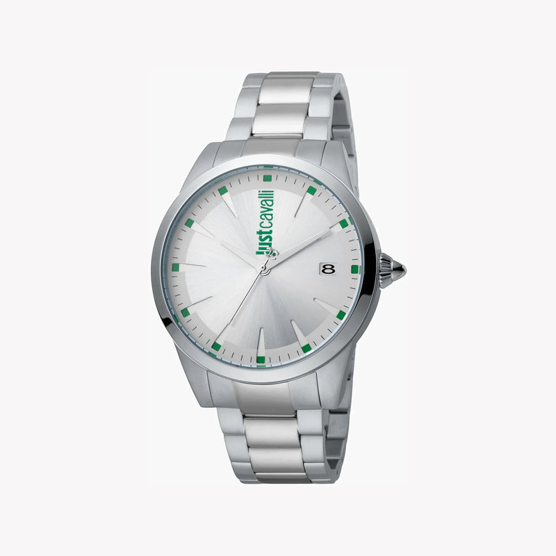 Just Cavalli Men's Silver Stainless Steel Watch, Silver Dial | Jc1g037m0055 by i-watch