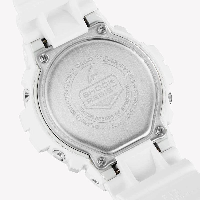 Casio Men's White Resin Watch, Digital Dial | Dw-6900rcs-7er by i-watch