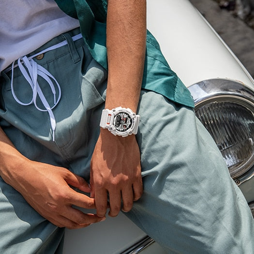 CASIO G-SHOCK GA-900AS-7ADR TOUGH & SPORTY - ADVENTURE-READY MEN'S WATCH with striking white design and durable features-i-Watch-2