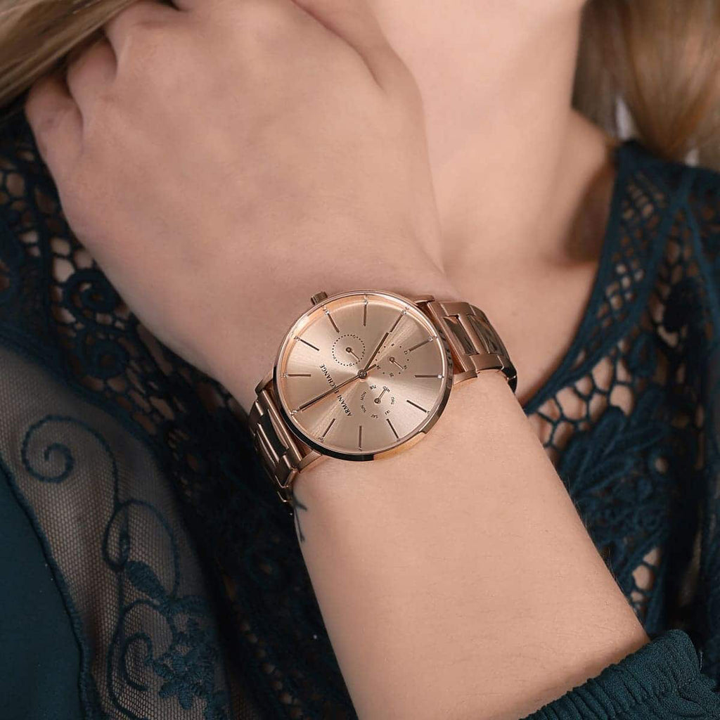 A|X ARMANI EXCHANGE AX5552 RADIANT CHARM - ROSE GOLD STUNNER FOR THE MODERN WOMAN-i-Watch-3