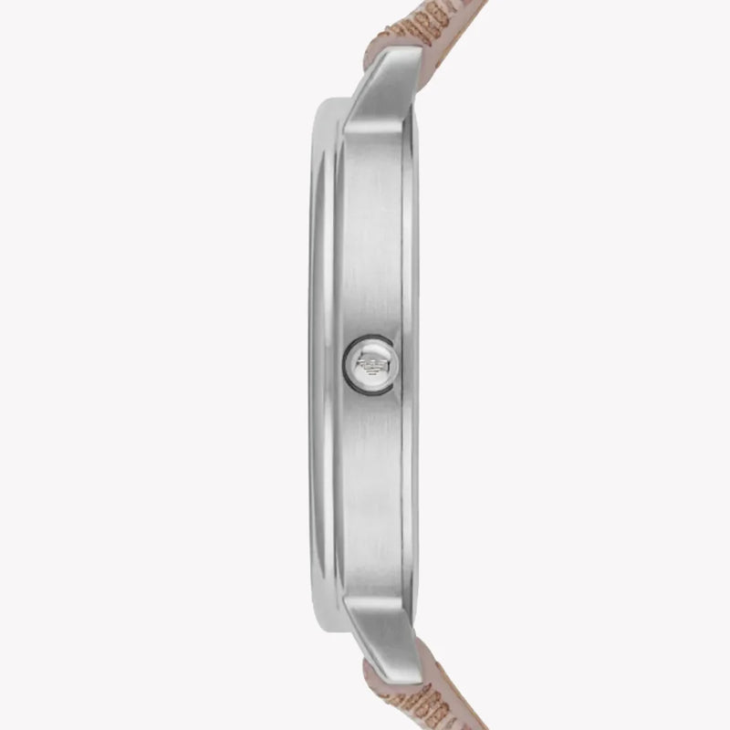 Emporio Armani Women's Multicolor Leather Watch, Silver Case | Ar80007set by i-watch