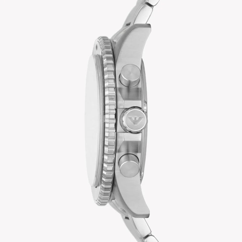 Emporio Armani Men's Silver Watch, Black Dial | Ar11360 by i-watch