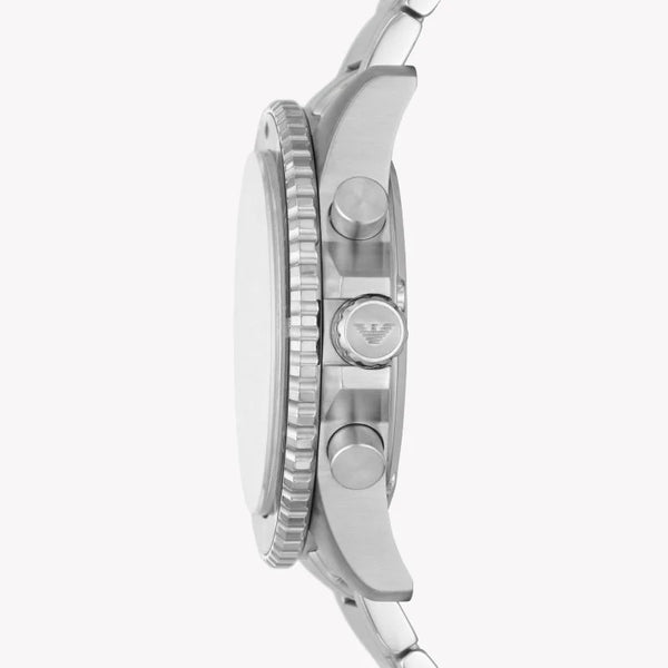 Emporio Armani Men's Silver Watch, Black Dial | Ar11360 by i-watch