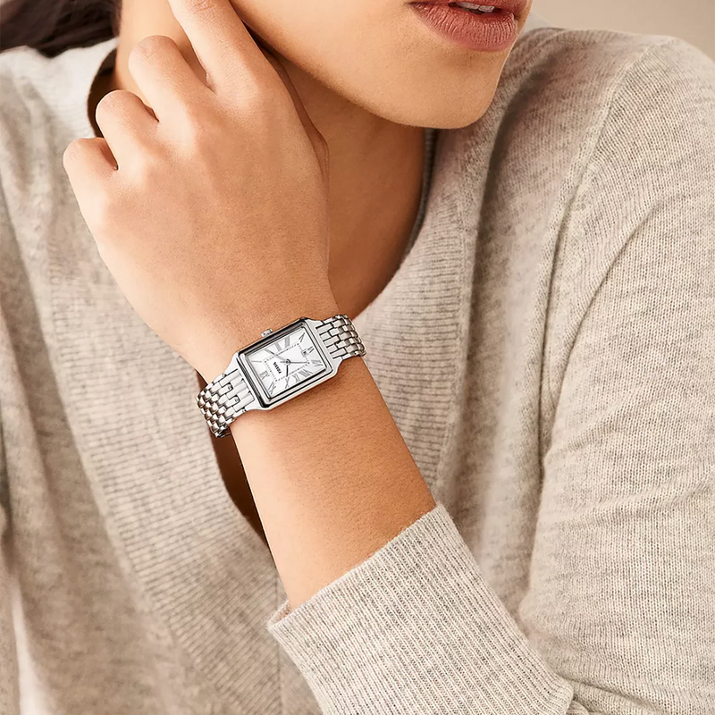 Fossil Women's Silver Stainless Steel Watch, Silver Dial | Es5221 by i-watch