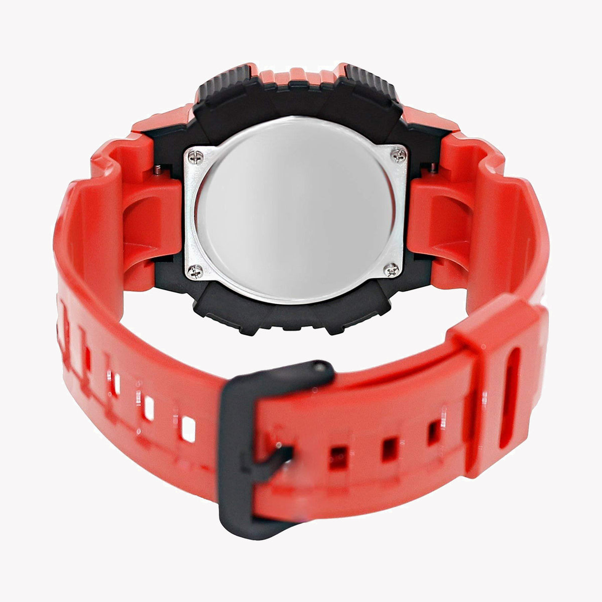 CASIO AQ-S810WC-4AVDF ADVENTURE-READY - VIBRANT RED & BLACK MEN'S SOLAR DIGITAL-ANALOG WATCH