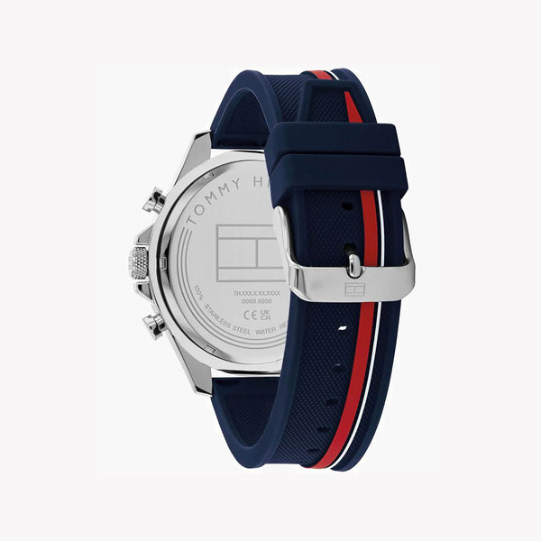 Tommy Hilfiger Men's Multicolor Watch, Blue Silicone | 1792083 by i-watch