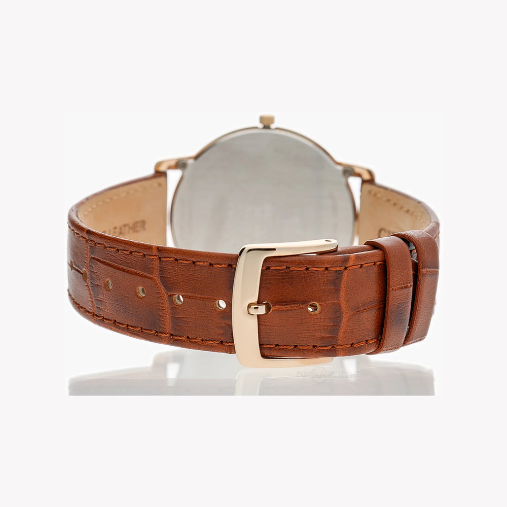 Citizen Men's Rose Gold Watch, Brown Leather Band | Ar1133-15a by i-watch